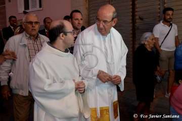  Procesión sin presencia policial en Ojos de Garza (Foto TA)